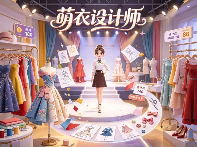 超解压设计小游戏！萌衣设计师随心搭配，解锁百变时装