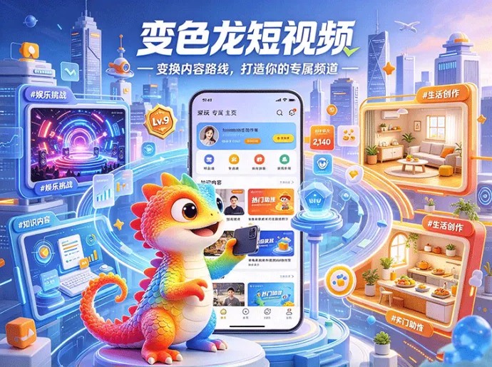 2026短视频破局指南！变色龙短视频内容定位全拆解，新人如何快速玩出辨识度？