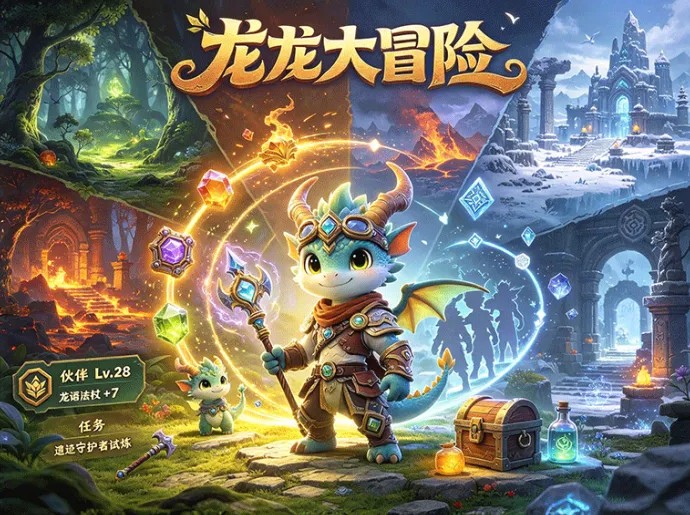 龙龙大冒险开荒指南：用心培养小龙，踏上冒险之路收集装备