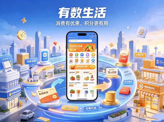 日常消费积攒积分！有数生活如何用好签到、分享与商家优惠？