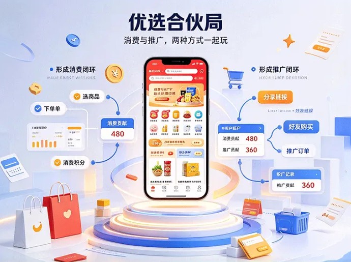 消费和分享两不误！优选合伙局，购物、分享两条路线可以同时运行