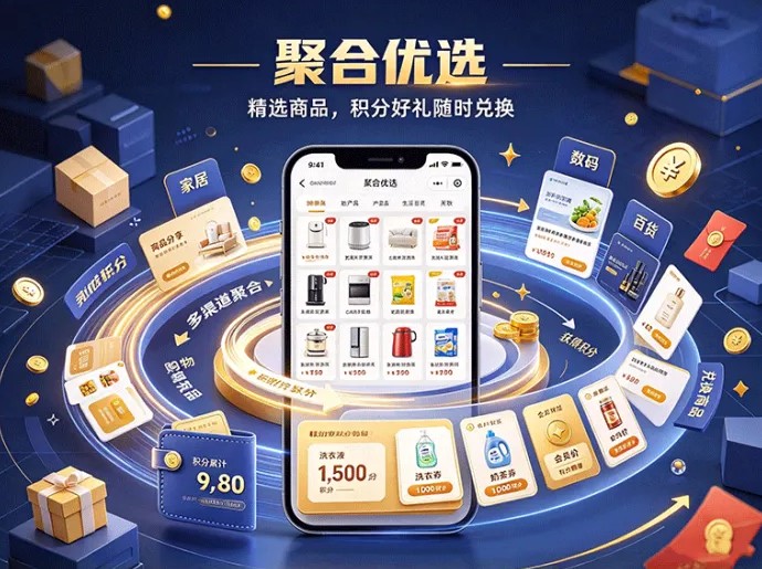 积分获取有两条路径！聚合优选，商品和各类优惠渠道集中在一起