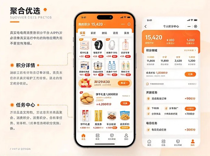 积分获取有两条路径!聚合优选,商品和各类优惠渠道集中在一起