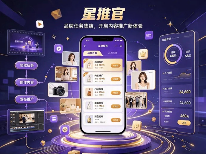 短视频创作加上内容分发，带你看懂星推官的品牌推广任务模式