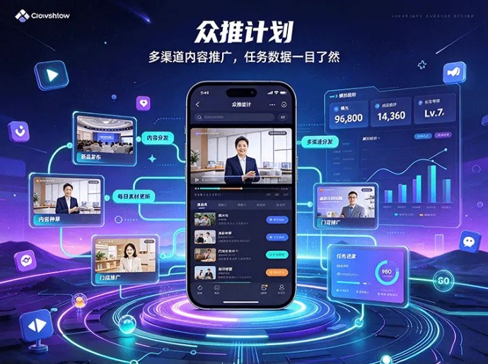 众推计划玩法详解：持续更新推广素材，短视频、社交渠道都能发