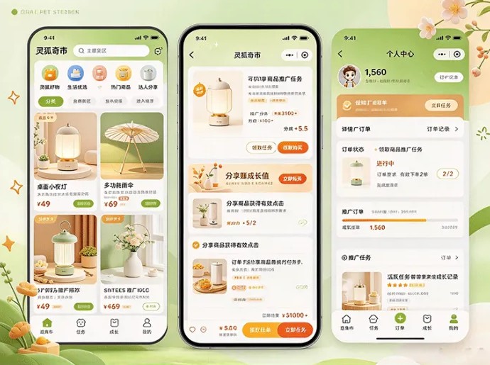 灵狐奇市开启主题购物,探索不同货区,订单任务与活跃玩法一起展开