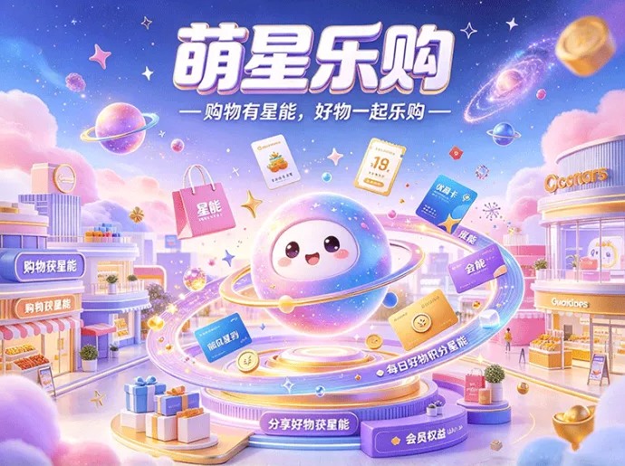 购物还能攒星能？萌星乐购把商城购物、积分兑换和会员权益结合起来