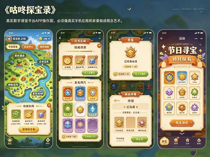 从探宝券到完整图鉴,咕咚探宝录怎么玩?每天寻宝收集更多隐藏道具
