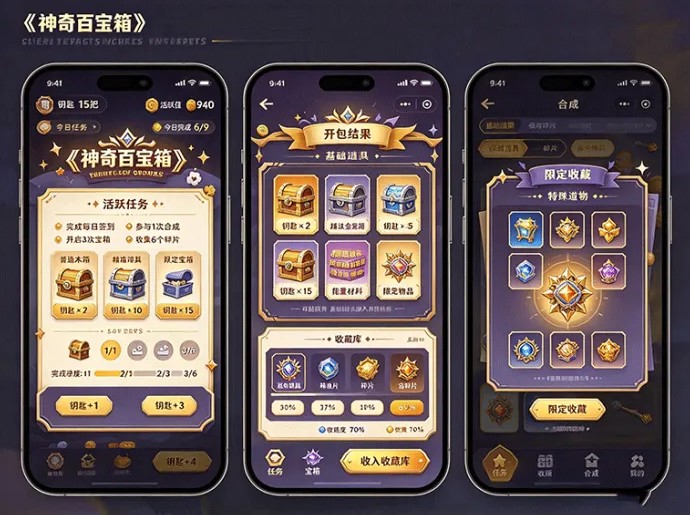 从每日任务到开宝箱,神奇百宝箱怎么玩?攒够钥匙开启不同等级宝箱