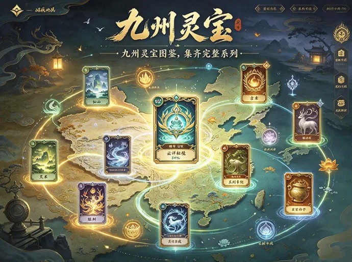 从地域收集到系列解锁，九州灵宝把卡牌收藏与成长玩法结合起来