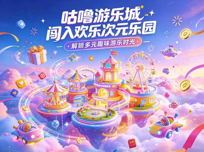 畅游欢乐次元乐园，在咕噜游乐城感受多重趣味游乐的休闲乐趣
