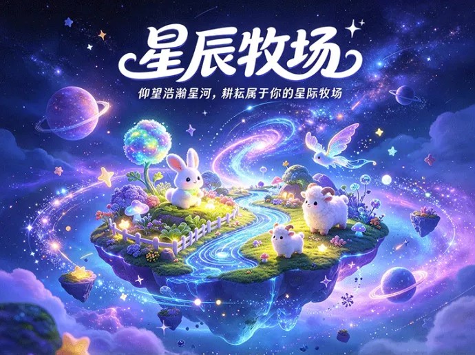 在星空之中经营牧场是什么感觉?星辰牧场解锁不一样的星际养成!