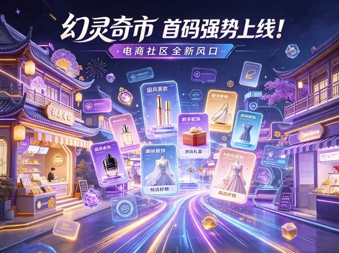 当社区互动遇上电商购物，幻灵奇市带来不一样的虚拟市集体验