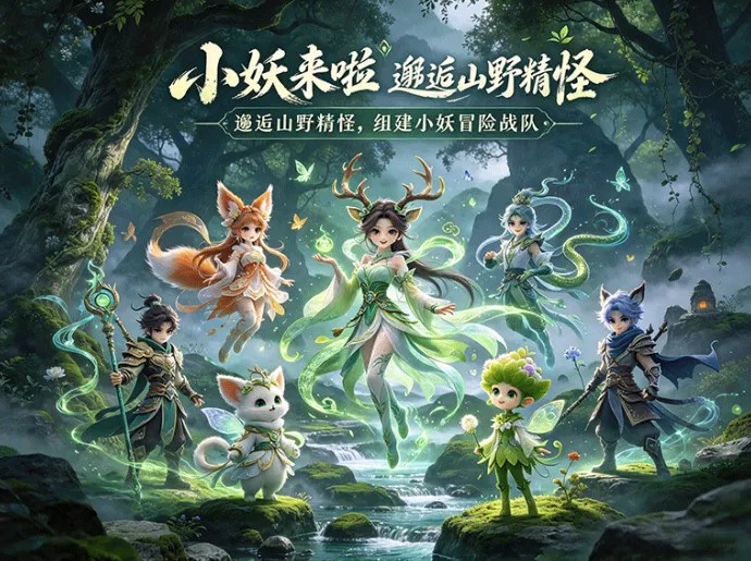 精怪邂逅与伙伴养成！小妖来啦，组建小妖小队开启冒险旅程