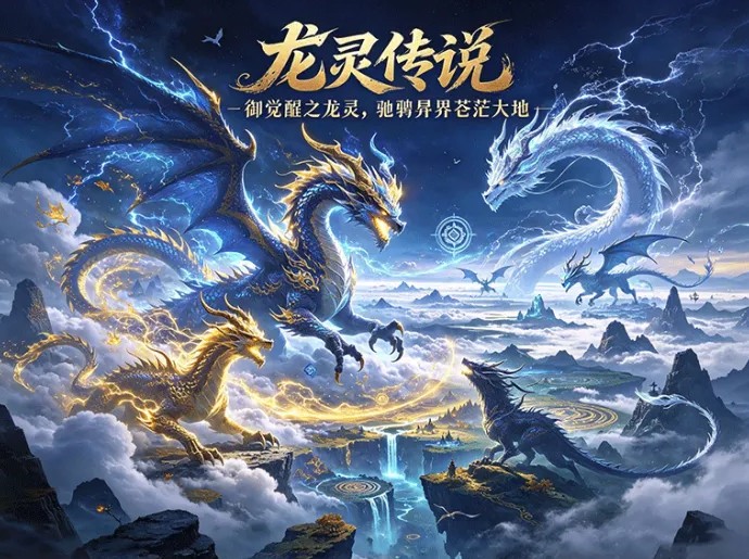 踏上异界征途！龙灵传说，解锁专属龙灵，探索广袤苍茫大地