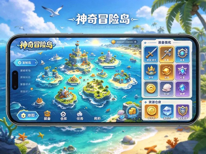 神奇冒险岛新玩法来了！乘船探索海岛，开启属于自己的冒险征程