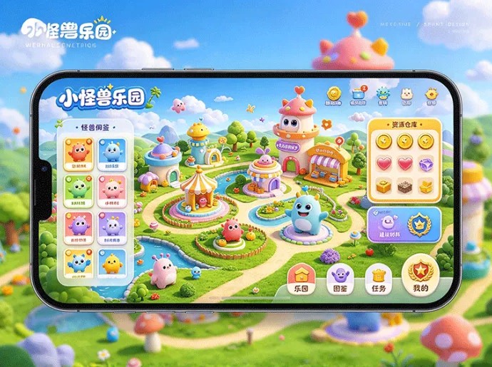 萌兽还能自己建乐园?小怪兽乐园开启萌兽收集与乐园建设玩法