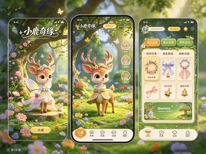 森林社交还能怎么玩？小鹿奇缘首码开启，养成小鹿并结交更多伙伴