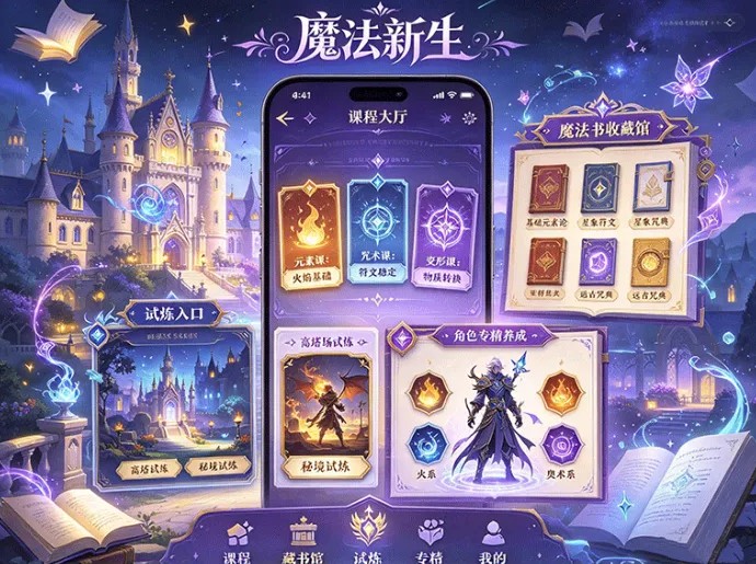探秘魔法学院!魔法新生,潜心修习各类秘术,见证魔法师的蜕变成长