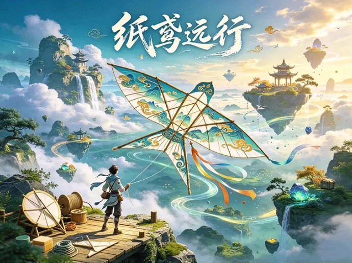 纸鸢远行！亲手制作特色纸鸢，借助风力飞越云海寻找秘藏宝藏