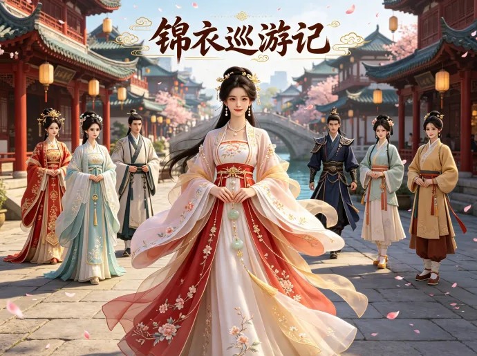 《锦衣巡游记》古风换装新玩法！收集各朝华服与精美配饰，搭配造型解锁城市故事