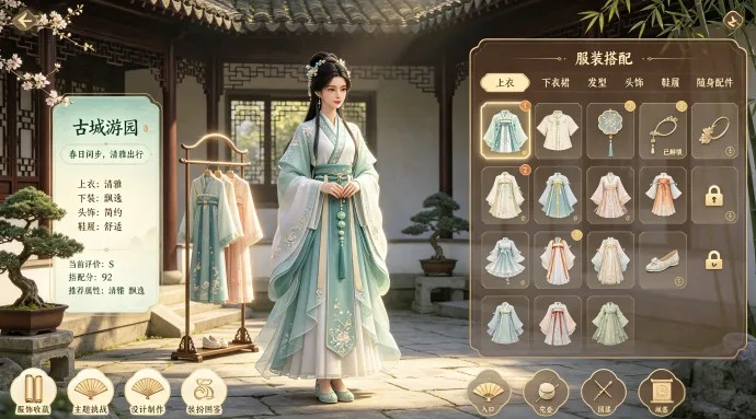 《锦衣巡游记》古风换装新玩法!收集各朝华服与精美配饰,搭配造型解锁城市故事