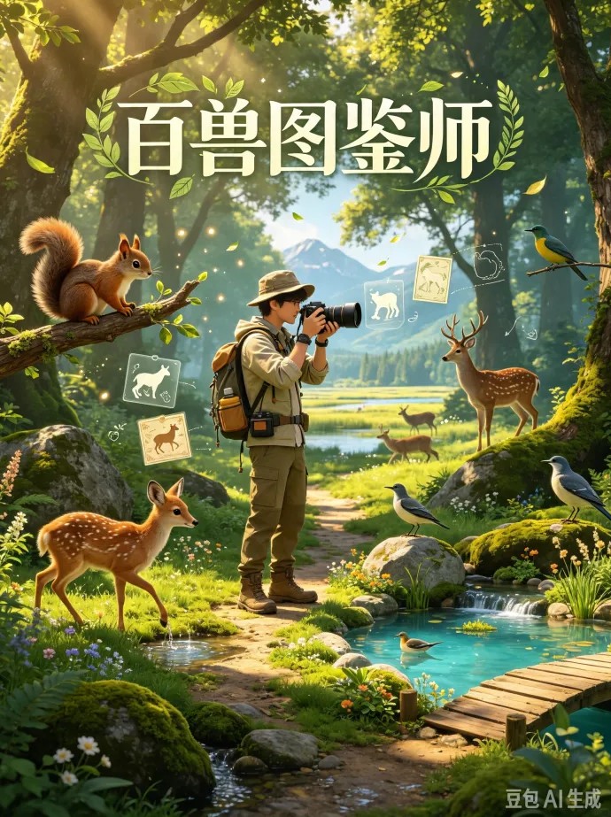 百兽图鉴师探索收集新玩法！发现珍稀动物，解锁专属图鉴，打造自己的生态园