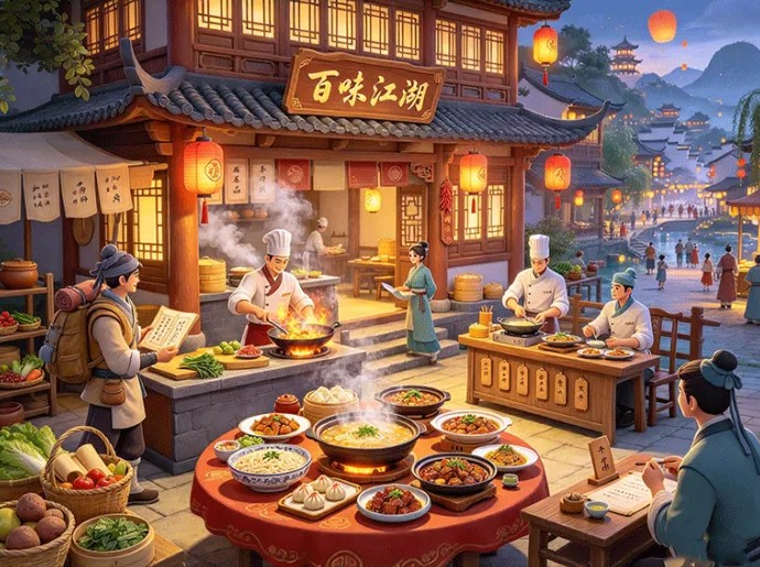 百味江湖经营玩法来了！寻访各地秘方、招揽名厨，一步步做大客栈
