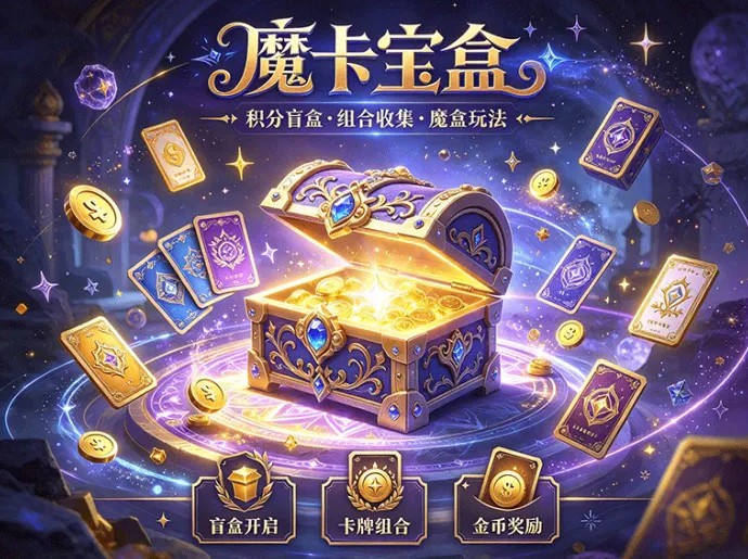 魔卡宝盒10月10日预计上线，积分盲盒、组合收集与魔盒奖励玩法抢先看