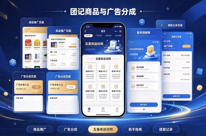 团记商品与广告分成即将开启,京东CPS结合私域广告玩法