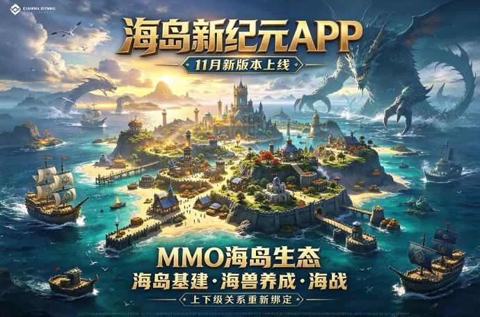 海岛新纪元APP将推新版本！MMO海岛玩法延续，关系重新绑定！