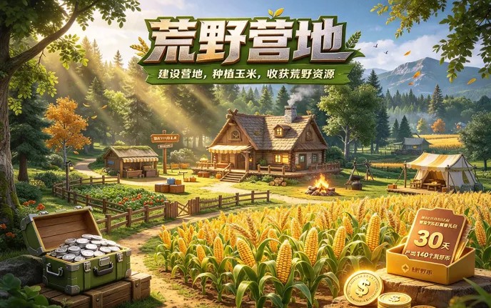 荒野营地预计11月初上线！99米拓荒者礼包，种植玉米也能积累资源